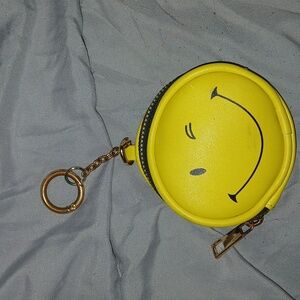 Smiley face pocket keychain